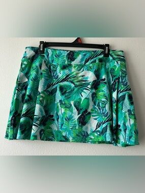 Tommy Bahama Golf Tropical Monstera Leaf Print Skort - Size XL